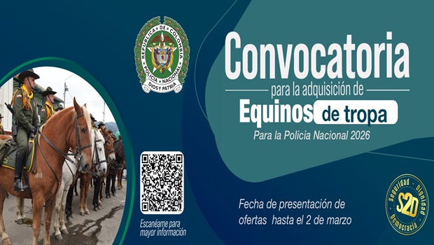 Convocatoria para la adquisici&oacute;n de Equinos de tropa 2026