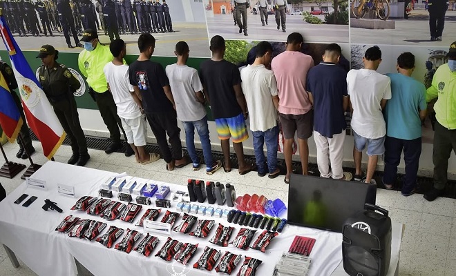 Nueve capturados por el delito de hurto calificado agravado en Valledupar 