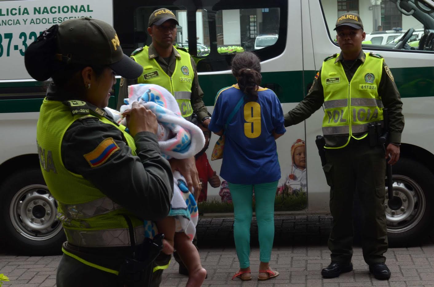En dos horas rescatado bebé de tres meses de nacido que había sido raptado en Medellín