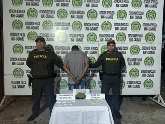 Capturado en flagrancia por el delito de porte de estupefacientes 