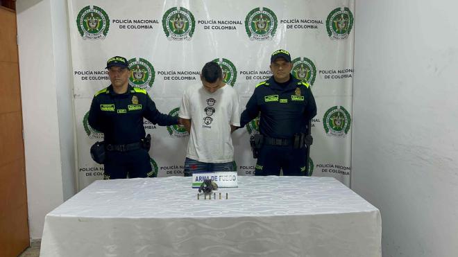 Capturados dos hombres en Bucaramanga por porte ilegal de armas de fuego