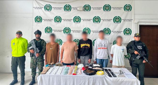 Fueron capturados cinco delincuentes, entre ellos el cabecilla “Richard” y el sicario alias “Orejas”.