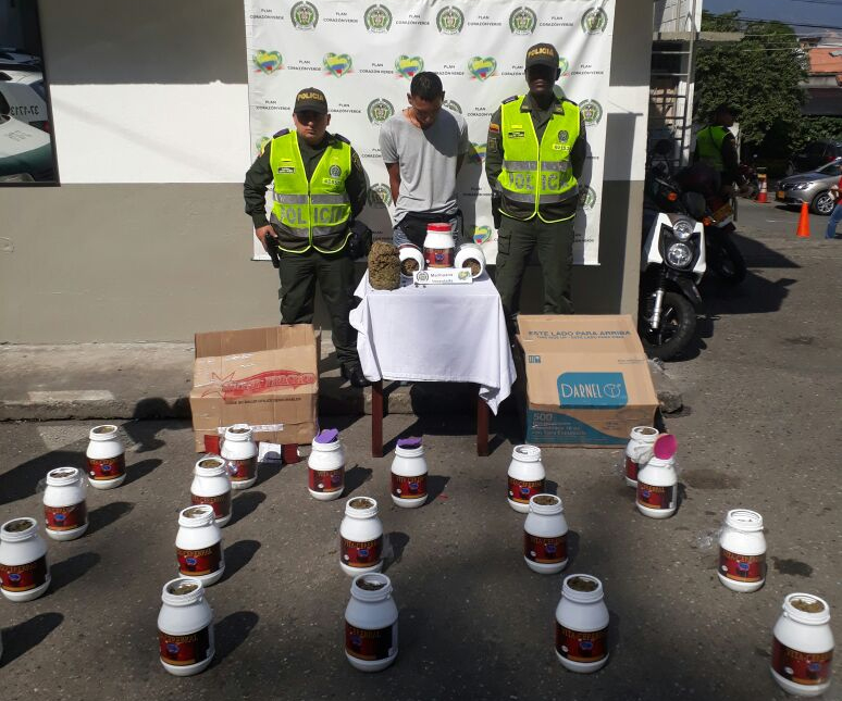 Incautados 188 kilos de marihuana en Medellín y caldas 