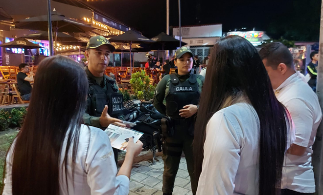 La Policía Metropolitana de Villavicencio a través del GAULA y las diferentes especialidades, adelantó actividades de prevención