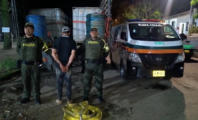 Golpe al tráfico ilegal de combustible: la Policía incauta más de mil galones de ACPM