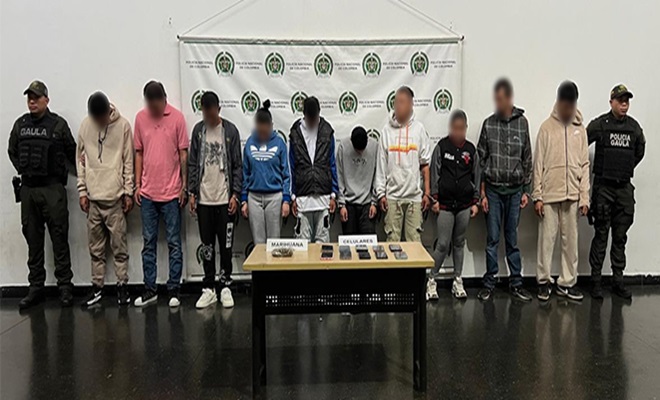 10 personas de capturadas por el delito de extorsión