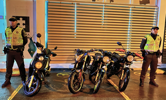 Policía capturó en flagrancia a cuatro integrantes de un grupo delincuencial dedicado al hurto de motocicletas en Villavicencio