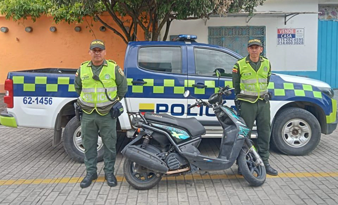 La motocicleta era solicitada por la fiscalía 