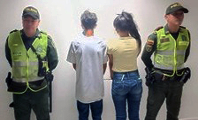 Policía capturó una pareja por hurto en un centro comercial de Villavicencio