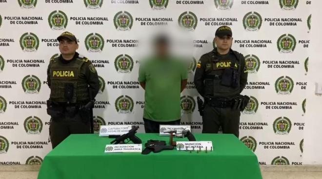 Capturado un hombre con 02 armas de fuego ilegales en Floridablanca 