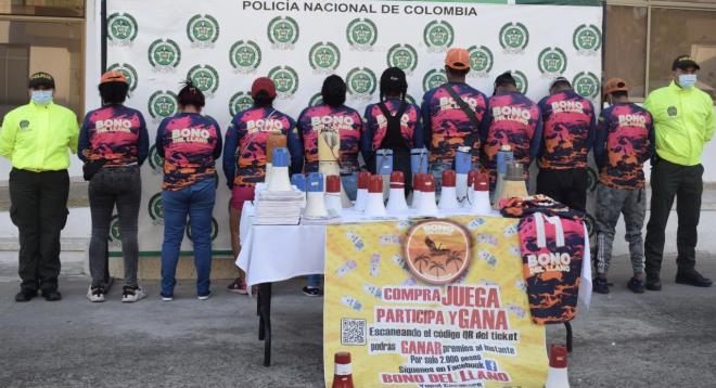 Capturados por comercialización de boletas de rifas 