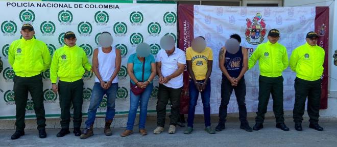 Integrantes del grupo armado organizado