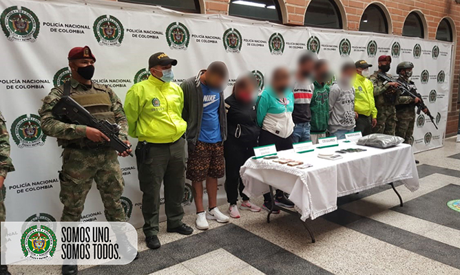 Judicializados 8 integrantes del grupo delincuencial organizado ‘la unión’ de Itagüí