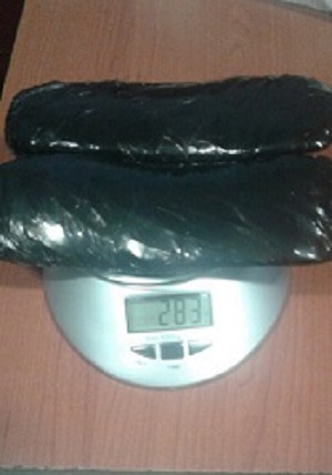 283 gramos de marihuana fueron incautados, venían camuflados en plantillas de zapatos