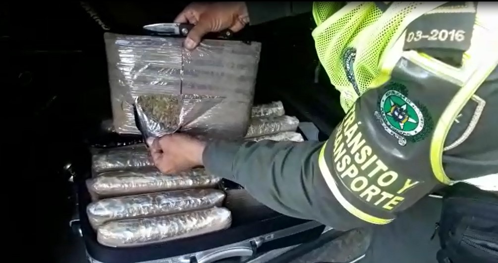 16 kilos de marihuana fue el hallazgo 