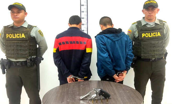 Capturados por porte de arma de fuego 