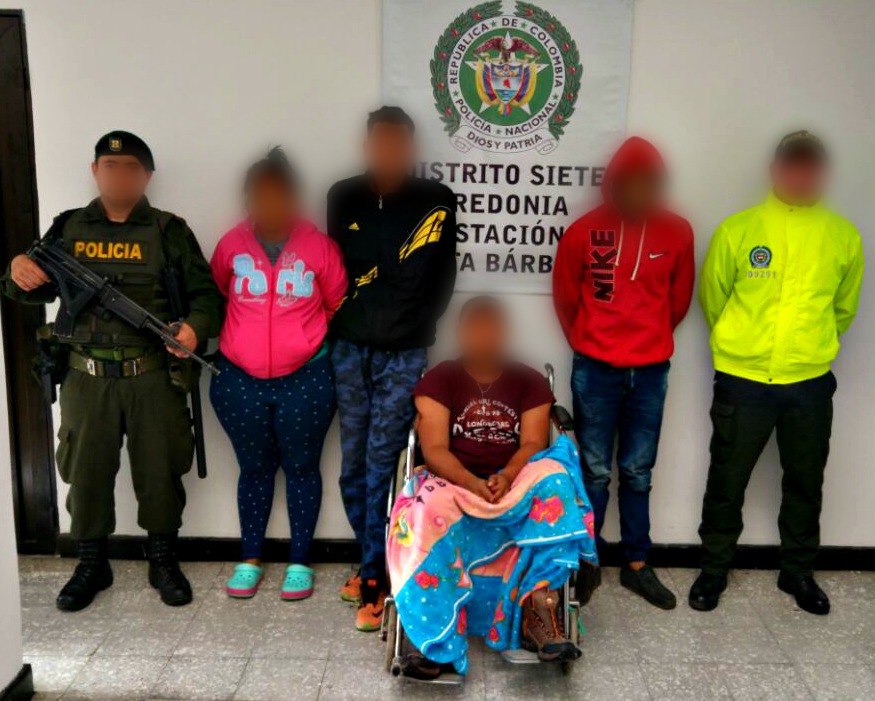 Captura cinco hombres y una mujer señalados de pertenecer a la banda delincuencia “Los Jonny”