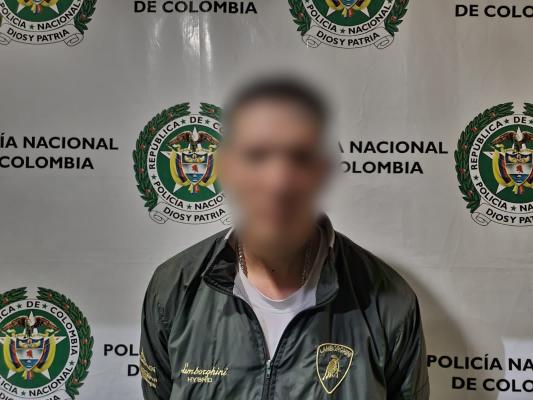 Capturado con un arma de fuego con su respectivo cartucho