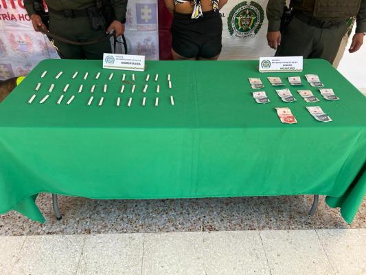 Incautadas 34 dosis de Marihuana 