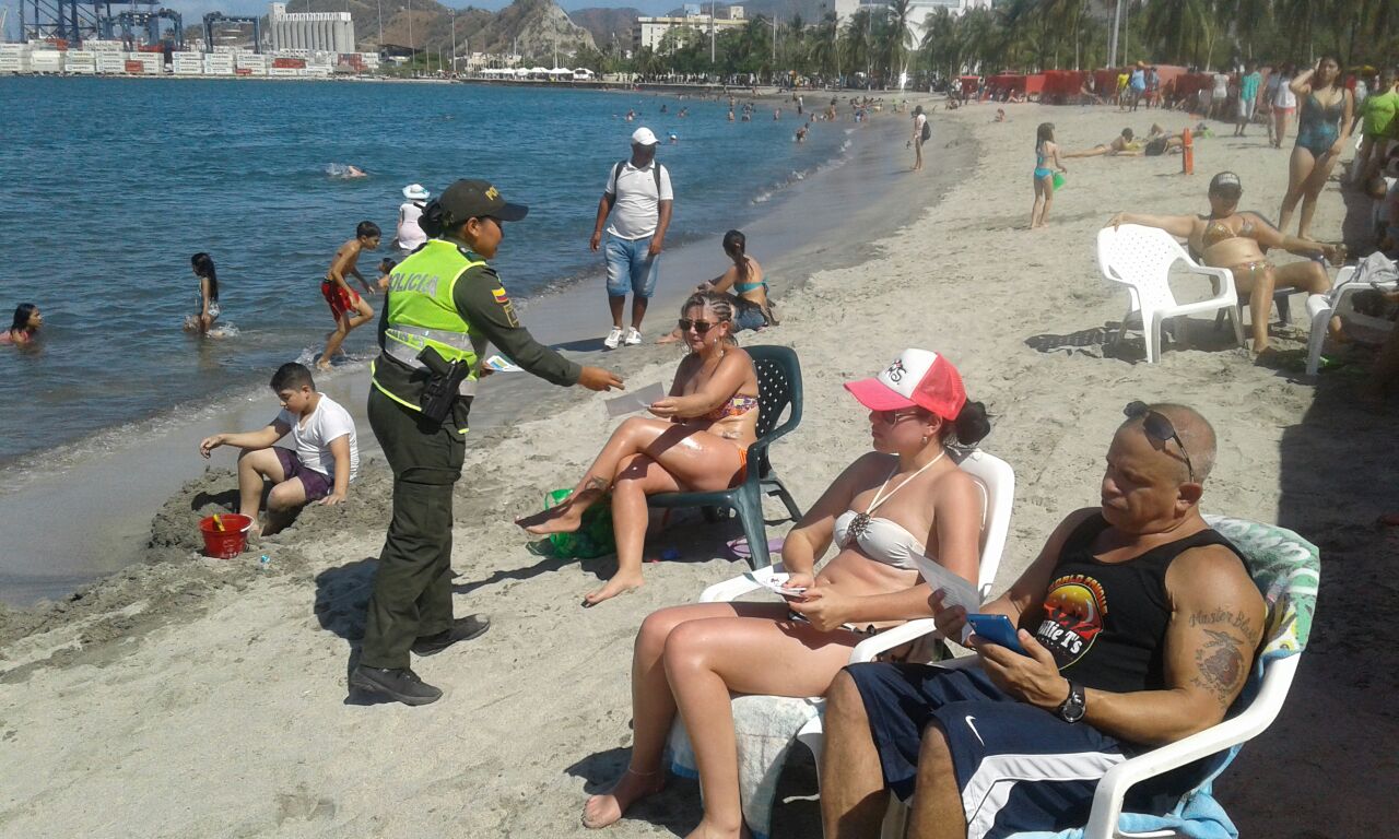 En diferentes playas estamos garantizando la vida y seguridad de propios y turistas