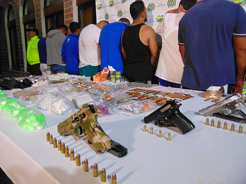Capturados 12 presuntos integrantes de la banda “antioquia”