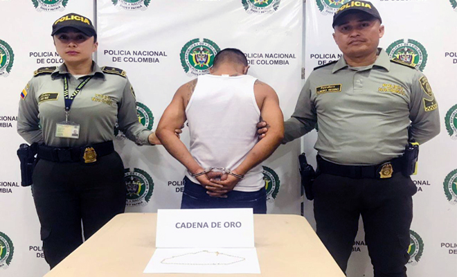 El elemento avaluado en más de cuatro millones de pesos fue recuperado y el capturado deberá responder ante las autoridades judiciales por hurto.