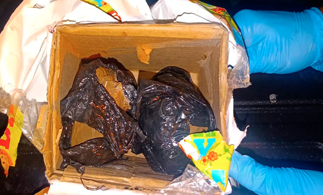 ¡Tremenda sorpresa! El “regalo” eran 1000 gramos de clorhidrato de cocaína