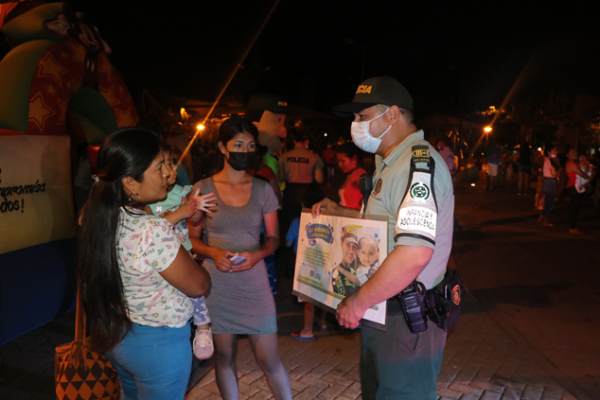 campaña por parte de la Policía Nacional con la comunidad
