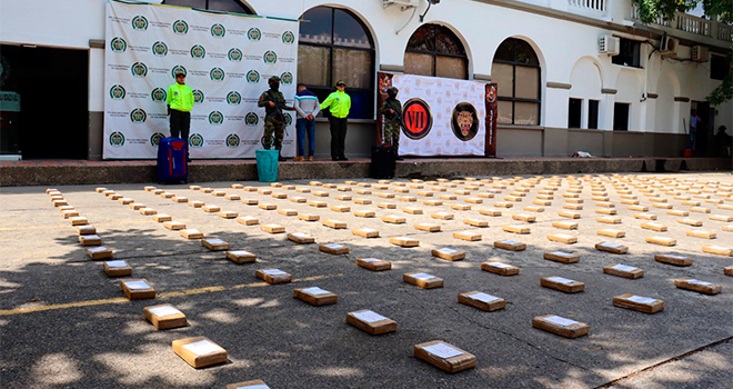 Incautamos estupefacientes avaluados en tres mil millones de pesos.