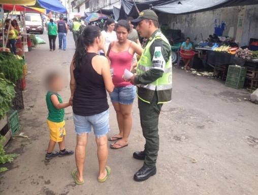 Actividades de seguimiento y control en los principales lugares de la ciudad
