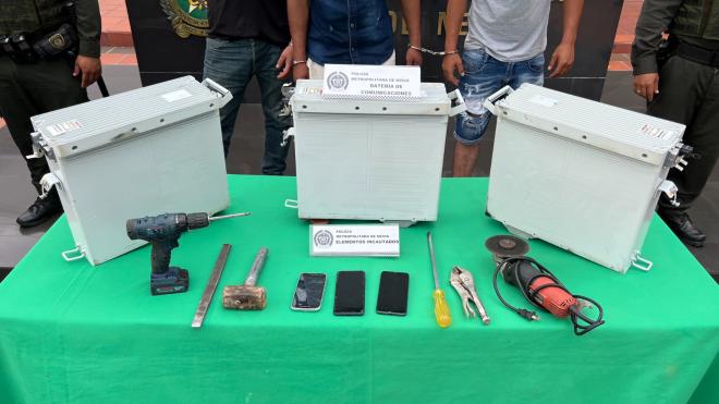 En una rápida acción, policía logra la captura de 3 hombres por hurto