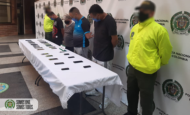 a capturas por receptación de celulares