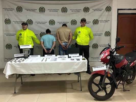 policias, capturados y estupefacientes incautados