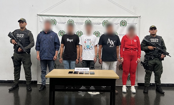5 capturados por orden judicial por los delitos de secuestro extorsivo agravado y hurto calificado y agravado
