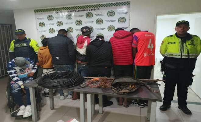 7 capturas por hurto de cobre