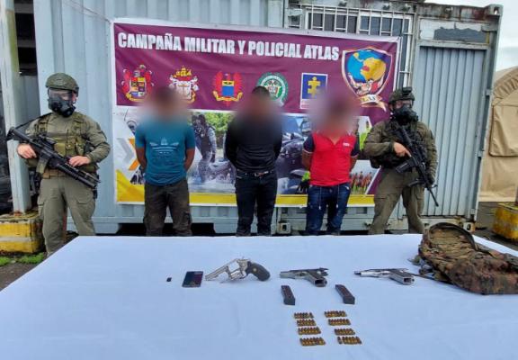 Capturamos a ocho integrantes del componente armado y estructurar del GAO-r “Iván Ríos” en el departamento de Nariño 