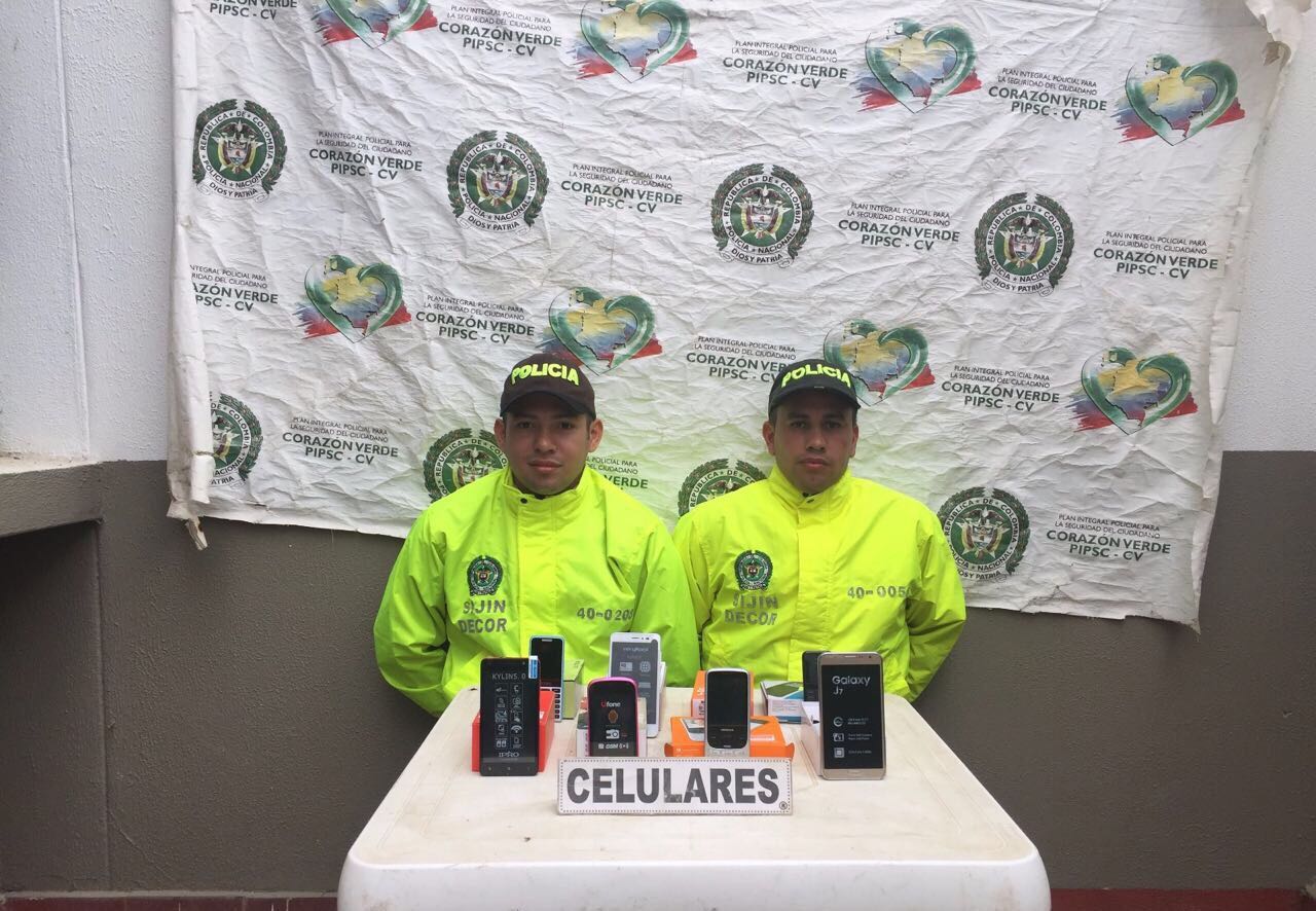 Policía mantiene la ofensiva contra el contrabando de celulares