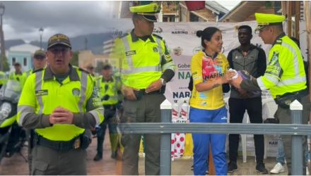 la Seccional de Tránsito y Transporte de Departamento de Policía Nariño, entrega un balance positivo en el acompañamiento en la Vuelta Nariño 2024, 