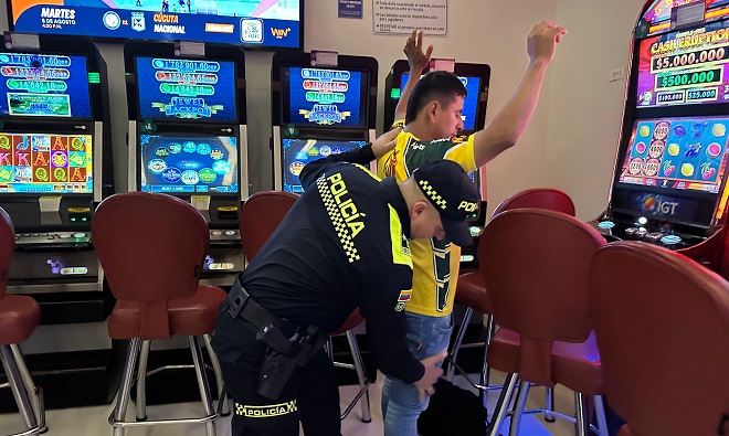 Actividades de control a establecimientos de juegos de azar