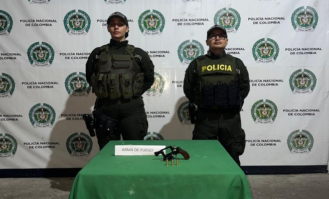 Aprehensión por porte ilegal de armas de fuego