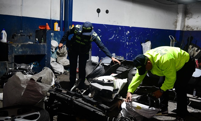 Autopartes incautadas en operativo