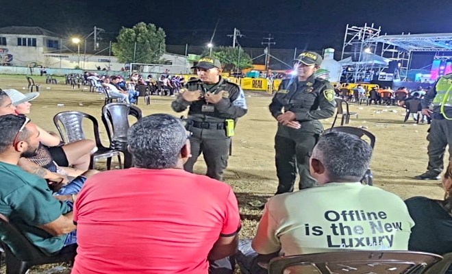 Uniformados fortalecieron la seguridad y promovieron el autocuidado durante una de las celebraciones más tradicionales de Montería.