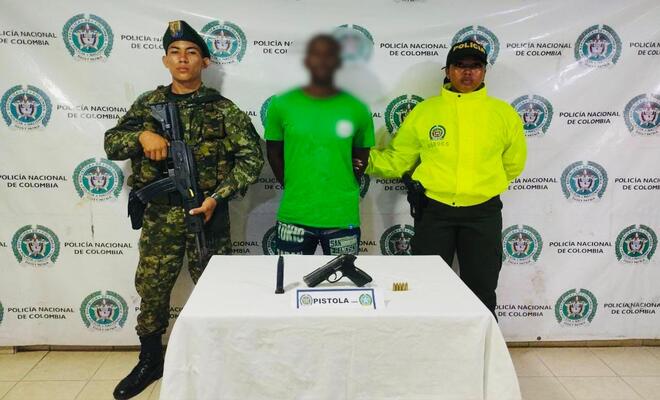 Alias “Franklin” fue capturado en zona urbana de Olaya Herrera por investigadores de la Policía