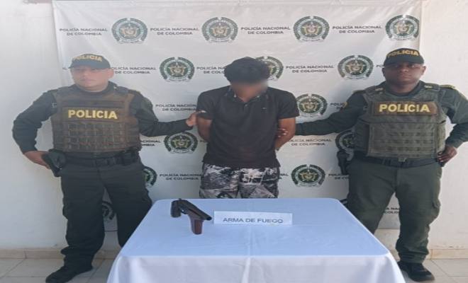 Capturado en flagrancia hombre armado en La Loma de Calenturas