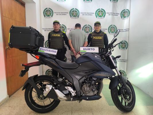 Capturado 'Dayron' por hurto y recuperación de motocicleta