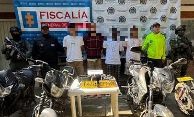 Entre los capturados se encuentran individuos conocidos con los alias de "Veneco", "Duván", "Luis" y "Producto"