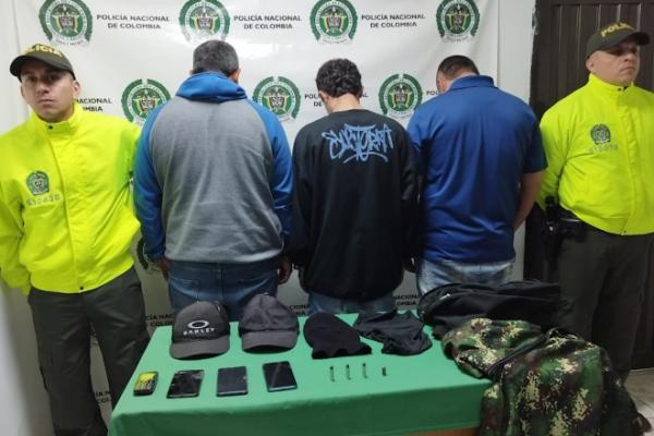 Capturados tres de los presuntos responsables de asaltar en las vías rurales de Anserma