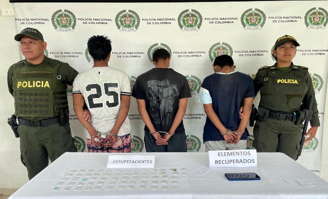 Capturados por delitos de hurto y tráfico de estupefacientes