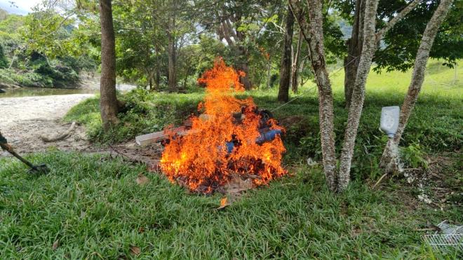 Explotación ilícita de yacimientos mineros en la vereda El Llano