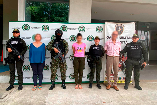 Capturados en Florencia por extorsión